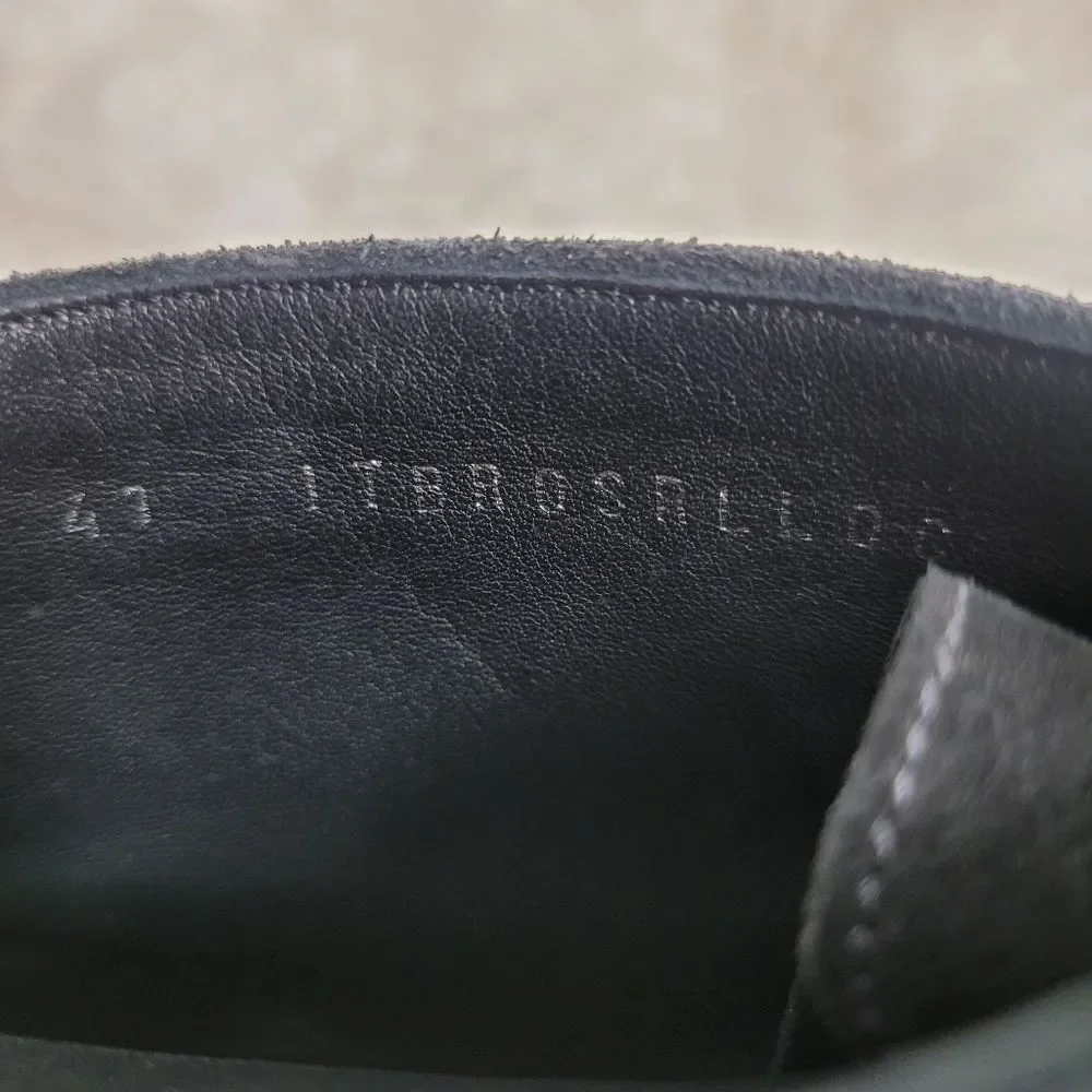 Burberry Chukka Boots Men's Size 8  Black Suede Bexton Desert Shoes